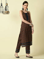 Myshka Women's Multi Straight Printed Kurta