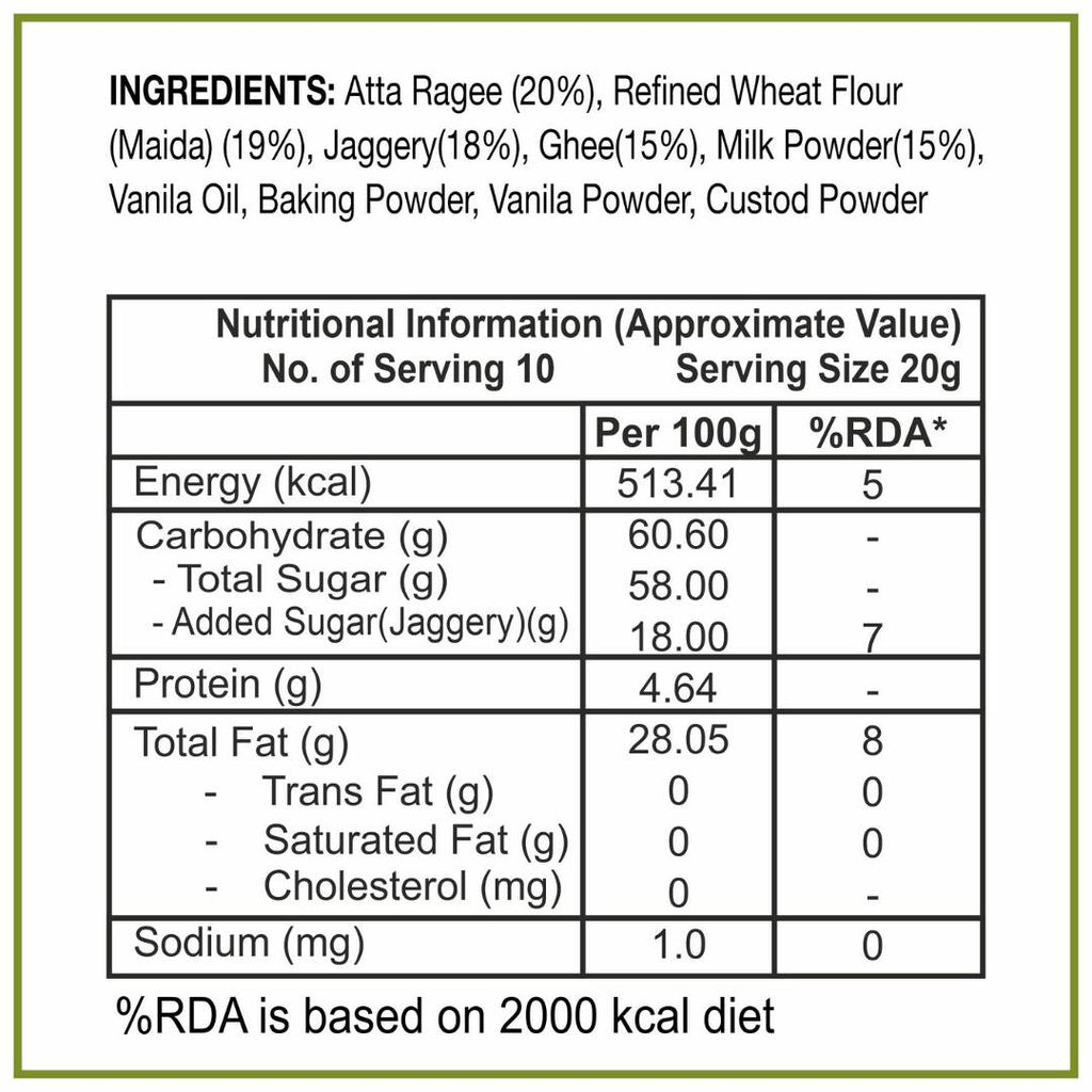 Dhampur Green Gur Ragi Cake Rusk - Distacart