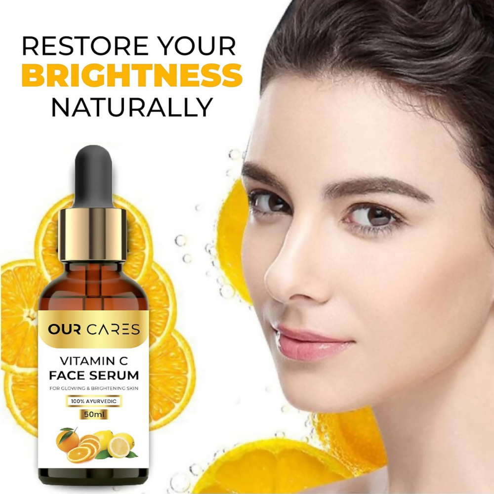 Our Cares Vitamin C Daily Glow Face Serum for Men & Women - Distacart