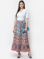 Myshka Muticolored Silk blend Printed Skirt