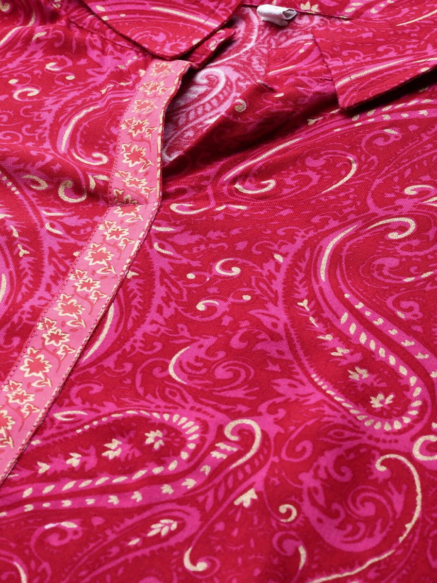 Ahalyaa Women's Traditional wear Kurta - Red