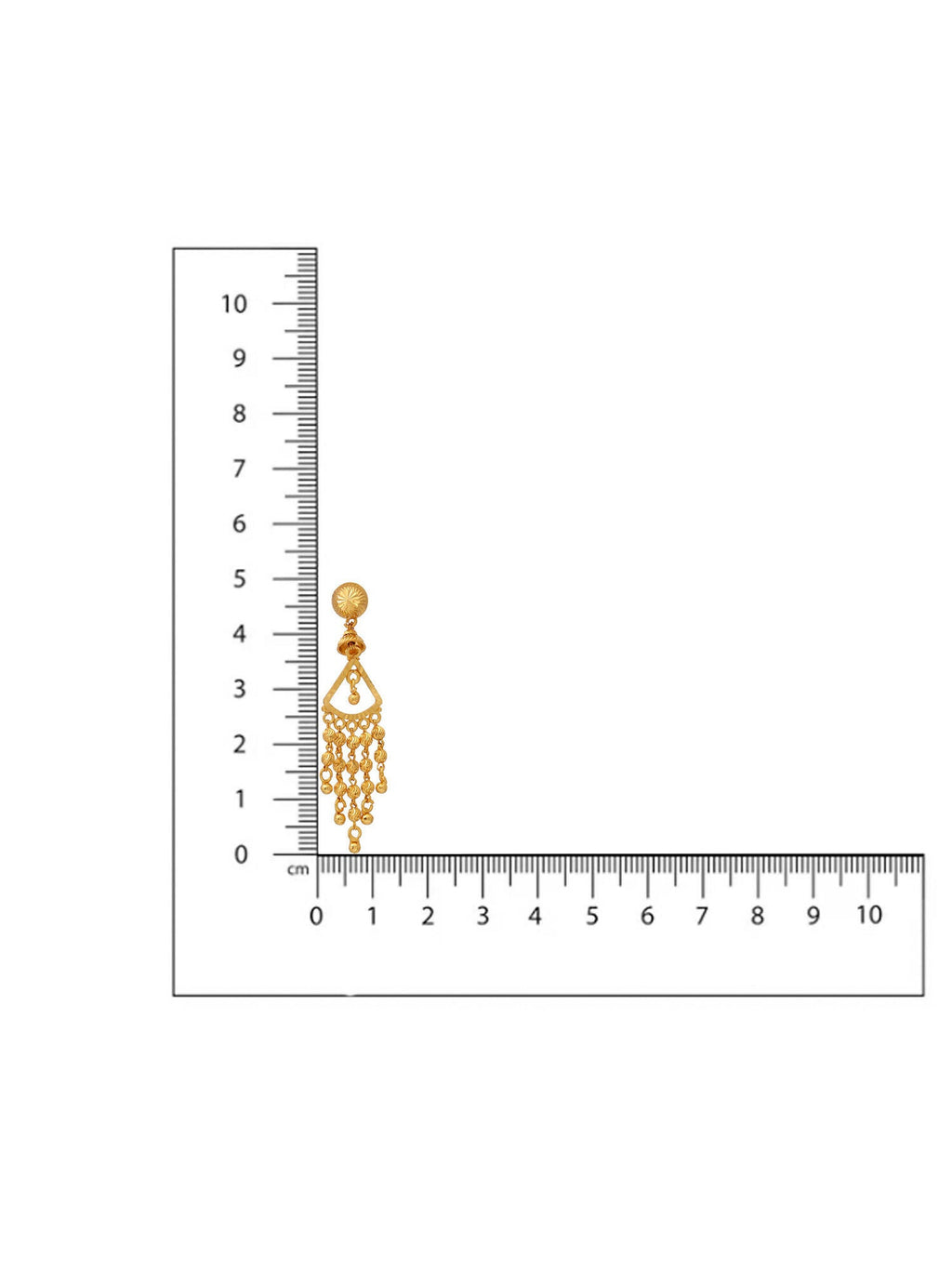 Ruby Raang Gold Dangler Earrings - Distacart