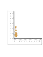 Ruby Raang Gold Dangler Earrings - Distacart