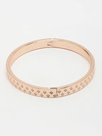 NVR Men's Rose Gold Stainless Steel Kada Bracelet - Distacart