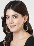 NVR Women Golden Full Circular Hoop Earrings - Distacart