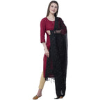 A R SILK Navy Blue Color Chandna Dupattas and Chunnis