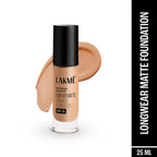 Lakme Forever Matte Longwear Foundation - Warm Natural