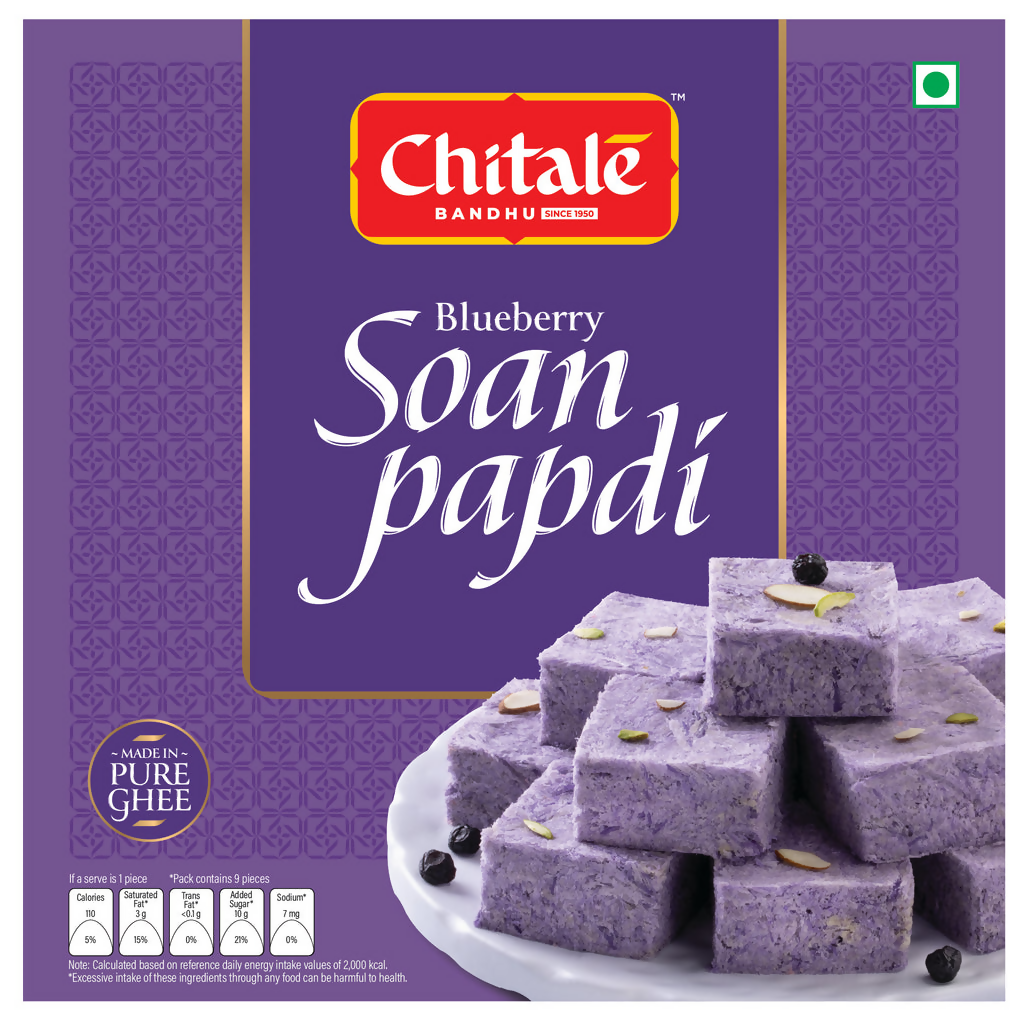 Chitale Bandhu Soan Papdi Blueberry - Distacart