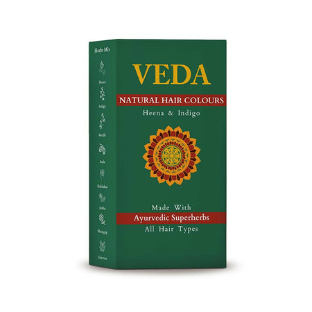Veda Natural Colors For Black Hair - Henna & Indigo