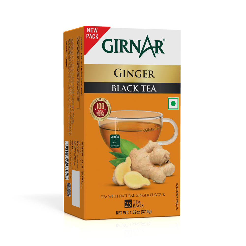 Girnar Black Tea Bags - Adrak - Distacart