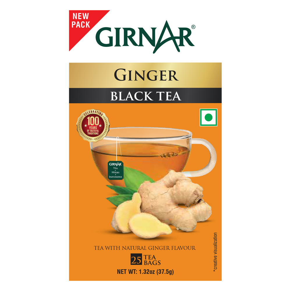 Girnar Black Tea Bags - Adrak - Distacart