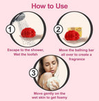 Bodyherbals Romance, Hand Made Rose & Geranium Bathing Bar