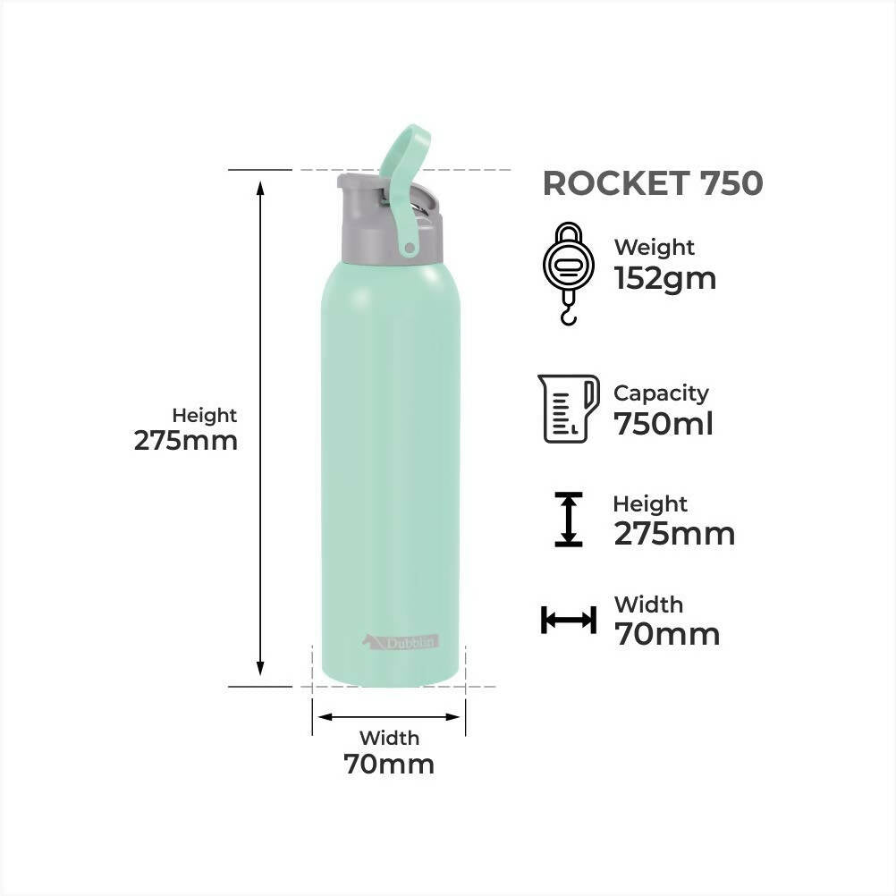 Dubblin Rocket Stainless Steel Sipper Water Bottle