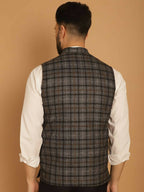 Even Apparels Pure Wool Nehru Jacket - Grey