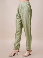 Embroidered Kurta With Pant And Dupatta Set, Multicolor - Hiral Fashion - Distacart