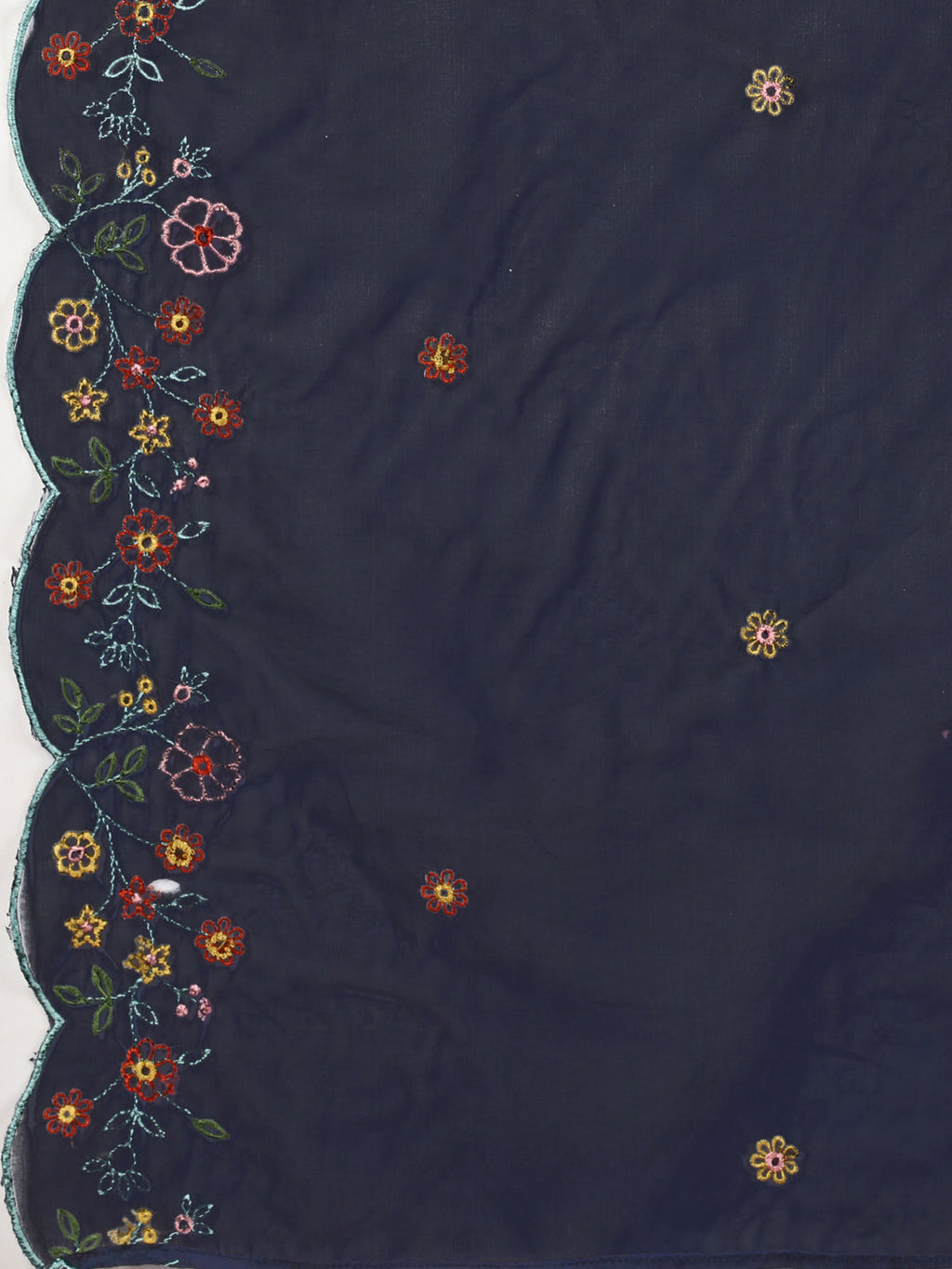 Embroidered Kurta With Pant And Embroidered Dupatta Set, Multicolor - Hiral Fashion - Distacart