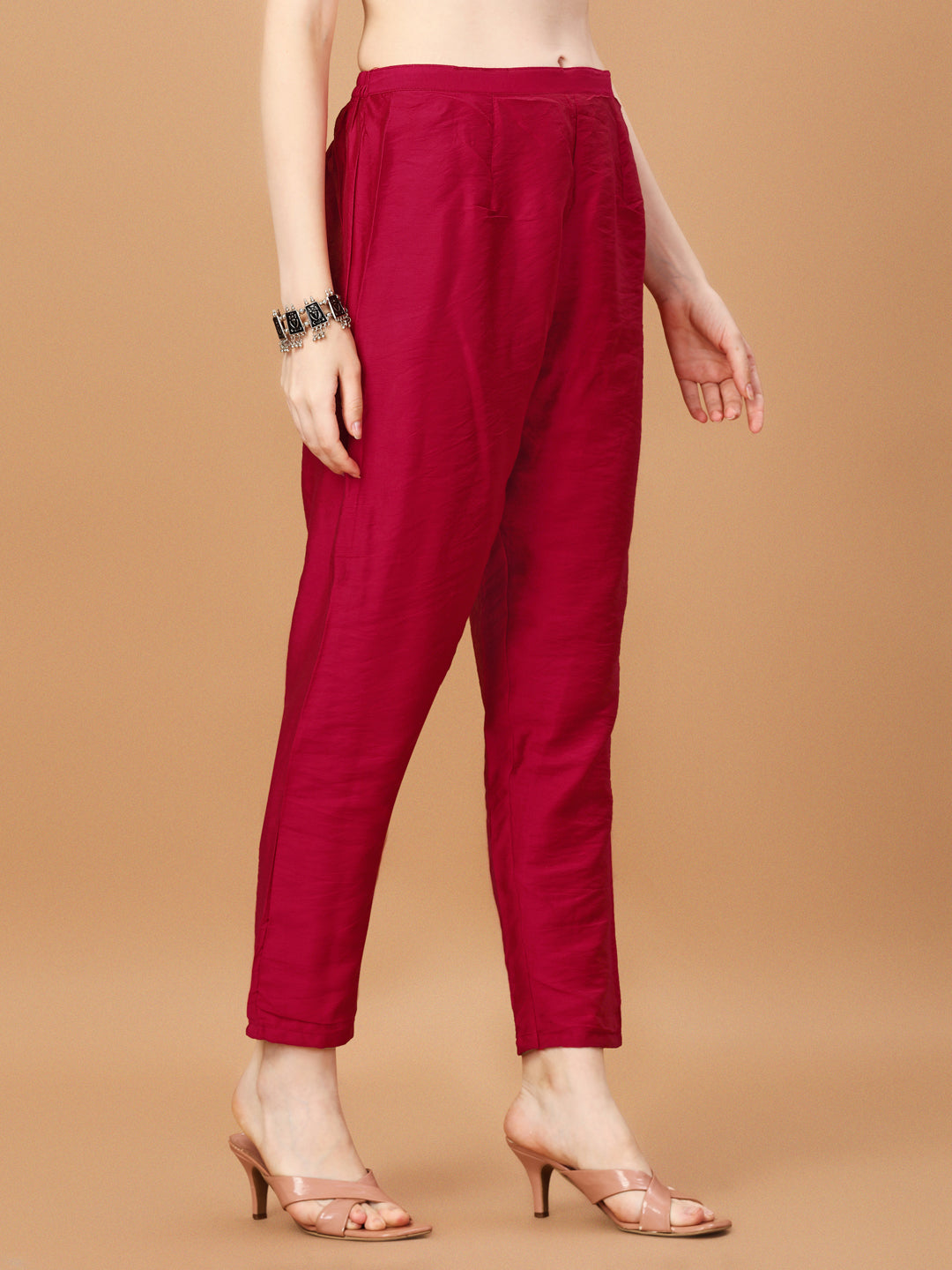 Embroidered Kurta With Pant And Embroidered Dupatta Set, Multicolor - Hiral Fashion - Distacart