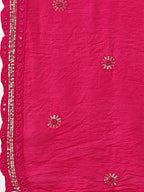 Hand Embroidered Kurta With Pant & Embroidered Dupatta, Multicolor - Hiral Fashion