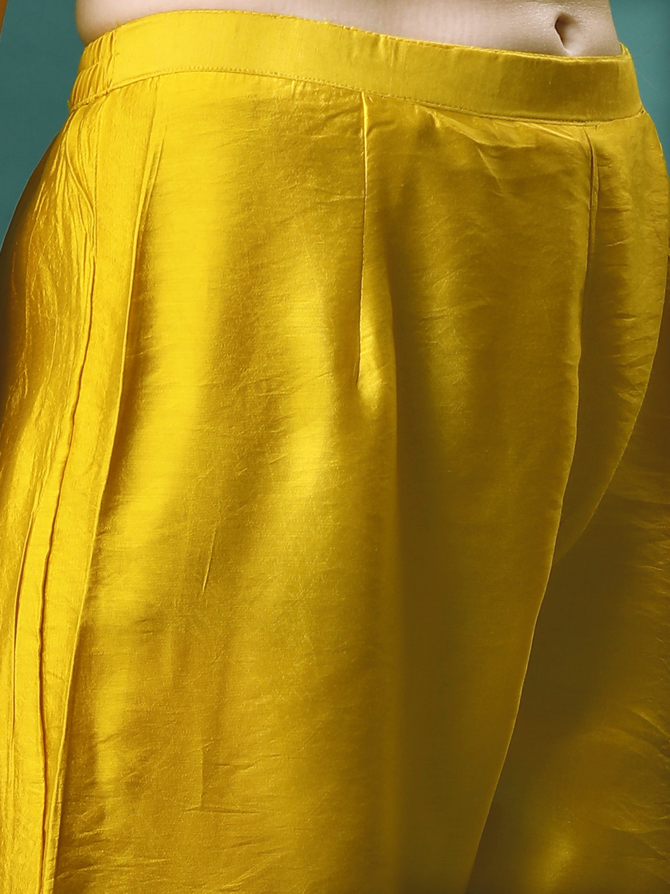 Hand Embroidered Kurta With Pant & Embroidered Dupatta, Multicolor - Hiral Fashion