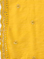 Hand Embroidered Kurta With Pant & Embroidered Dupatta, Multicolor - Hiral Fashion