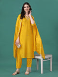 Hand Embroidered Kurta With Pant & Embroidered Dupatta, Multicolor - Hiral Fashion