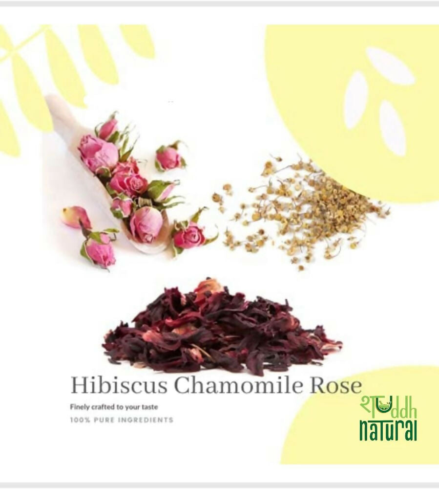 Shuddh Natural Calming Stress Relief Inside-Out Detox Shaanti Floral Tisane - Distacart