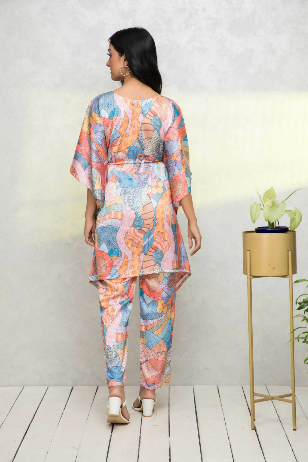 Myshka Multi - Printed Women Bling & Sparkly Co-Ords - Distacart