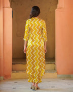 Aayaa Pure Muslin printed Kurti & Pant - Multi Color