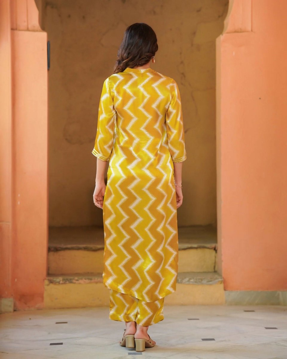 Aayaa Pure Muslin printed Kurti & Pant - Multi Color