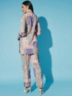 Myshka Women Multi-Printed Bling & Sparkly Co-Ords - Distacart