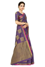 Mimosa Women's Kanchipuram Tussar Silk Purple Saree - Distacart