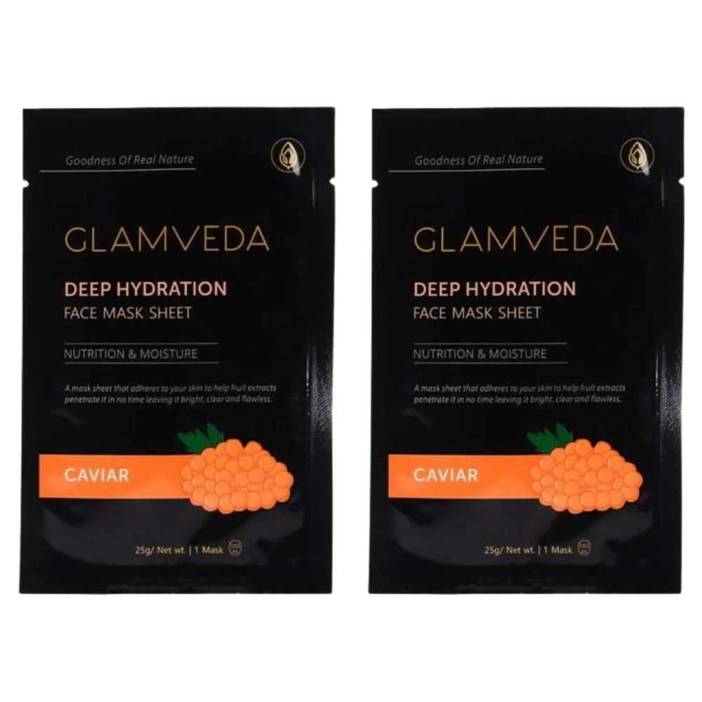 Glamveda Caviar Rejuvenate & Protecting Sheet Mask Pack