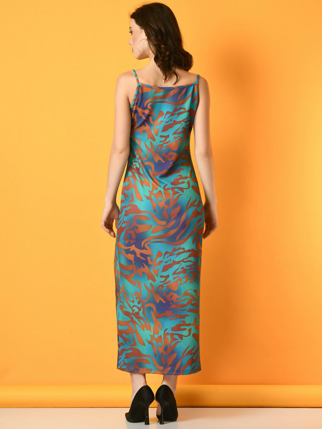 Myshka Women's Multi Printed Party Dress - Distacart