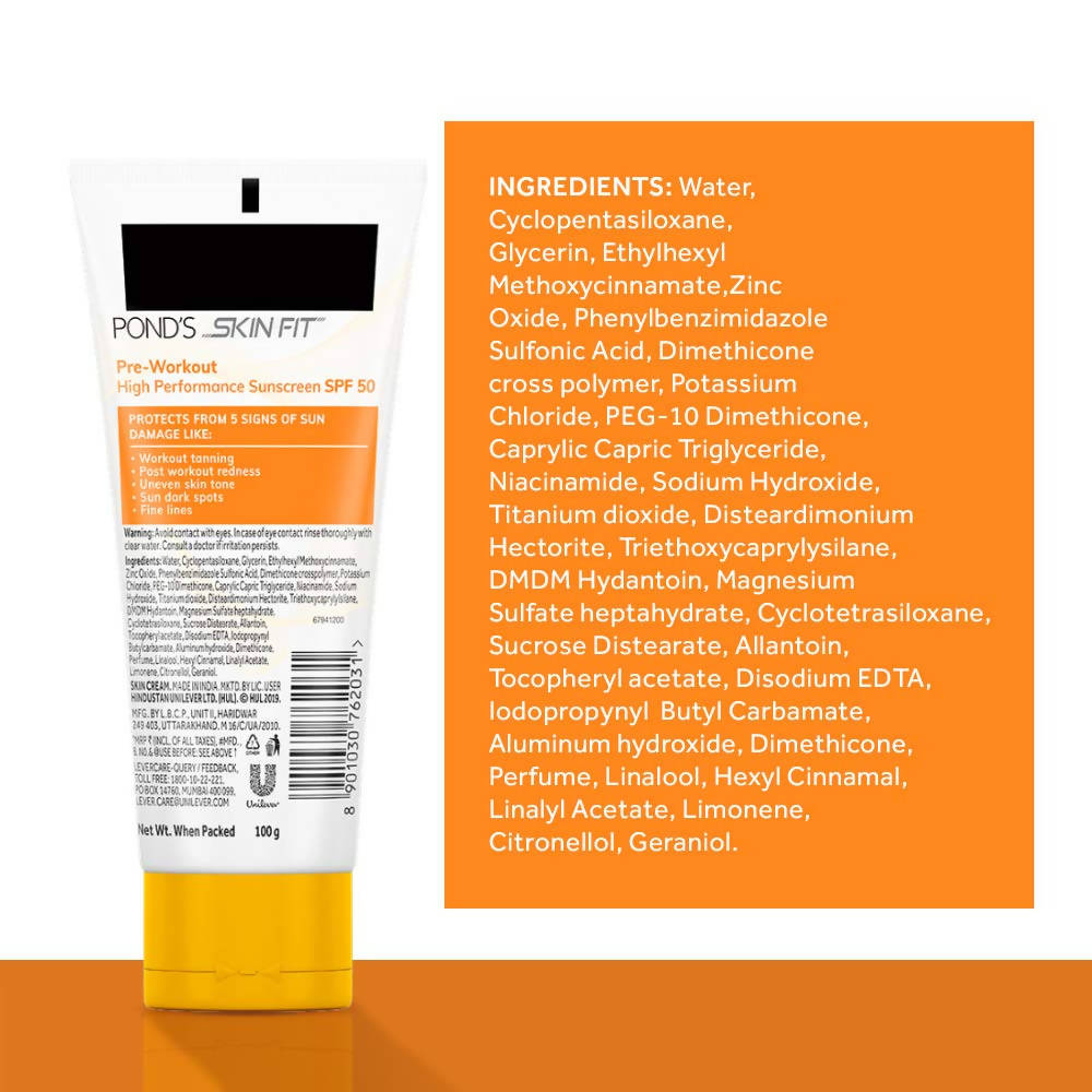 Ponds Skin Fit High Performance Sunscreen SPF50 Cream