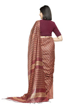 Mominos Fashion Maroon Color Bhagalpuri Saree