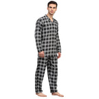 Jainish Men Black & White Checked Night suit ( GNS 001Blackxxx ) - Distacart