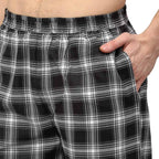 Jainish Men Black & White Checked Night suit ( GNS 001Blackxxx ) - Distacart