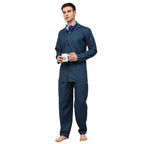 Jainish Men's Blue Checked Night Suits ( GNS 001Blue ) - Distacart