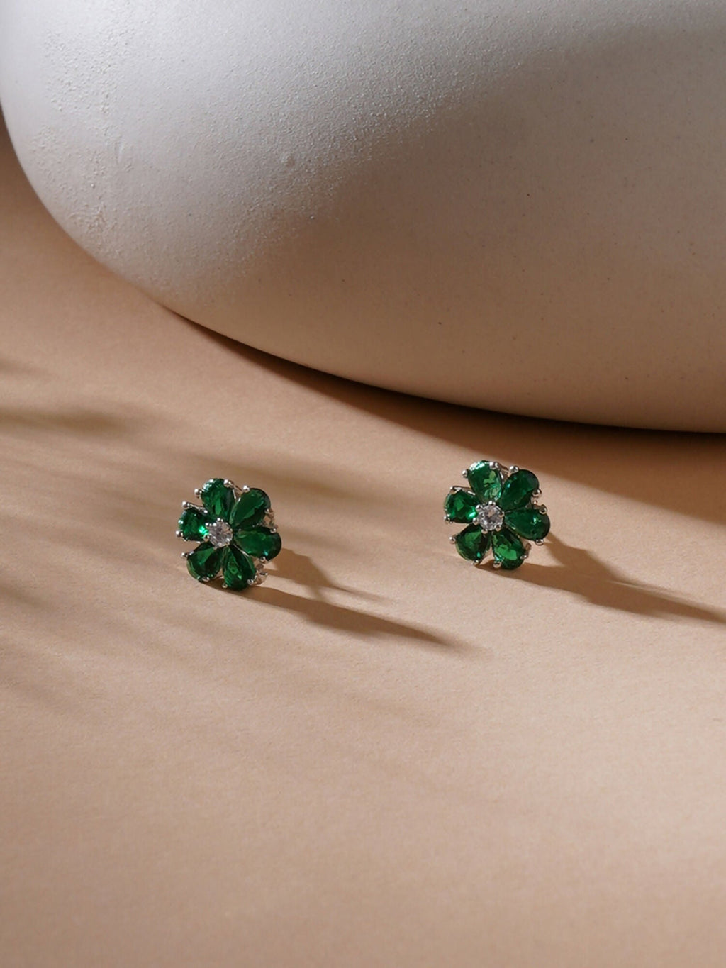 stone stud (green) - Ruby Raang - Distacart