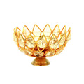 Shubhkart Nitya Brass Gomedh Crystal Pyali Diya (small)