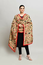 Joban Fashion Multi Color Cotton Embroidery Work Phulkari Dupatta