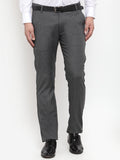 Jainish Men's Black Cotton Solid Formal Trousers ( FGP 256Charcoal ) - Distacart