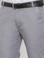 Jainish Men's Grey Cotton Solid Formal Trousers ( FGP 256Grey ) - Distacart
