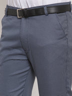 Jainish Men's Navy Cotton Polka Dots Formal Trousers ( GP 257Navy-Blue ) - Distacart