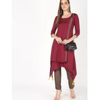 Cheera Front Painal Design With Tashal A-Line Kurta