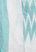 Mominos Fashion Moeza Women's Handloom Cotton Ikkat Sea Green Dupatta - Distacart