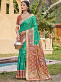 Anaita Olive Silk Saree With Blouse Piece - Distacart