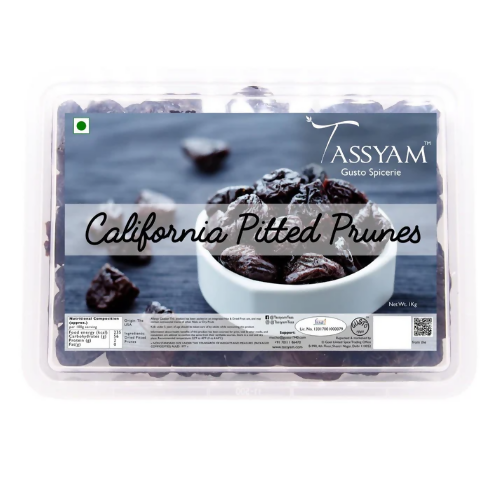 Tassyam Organics Pitted Prunes - Distacart