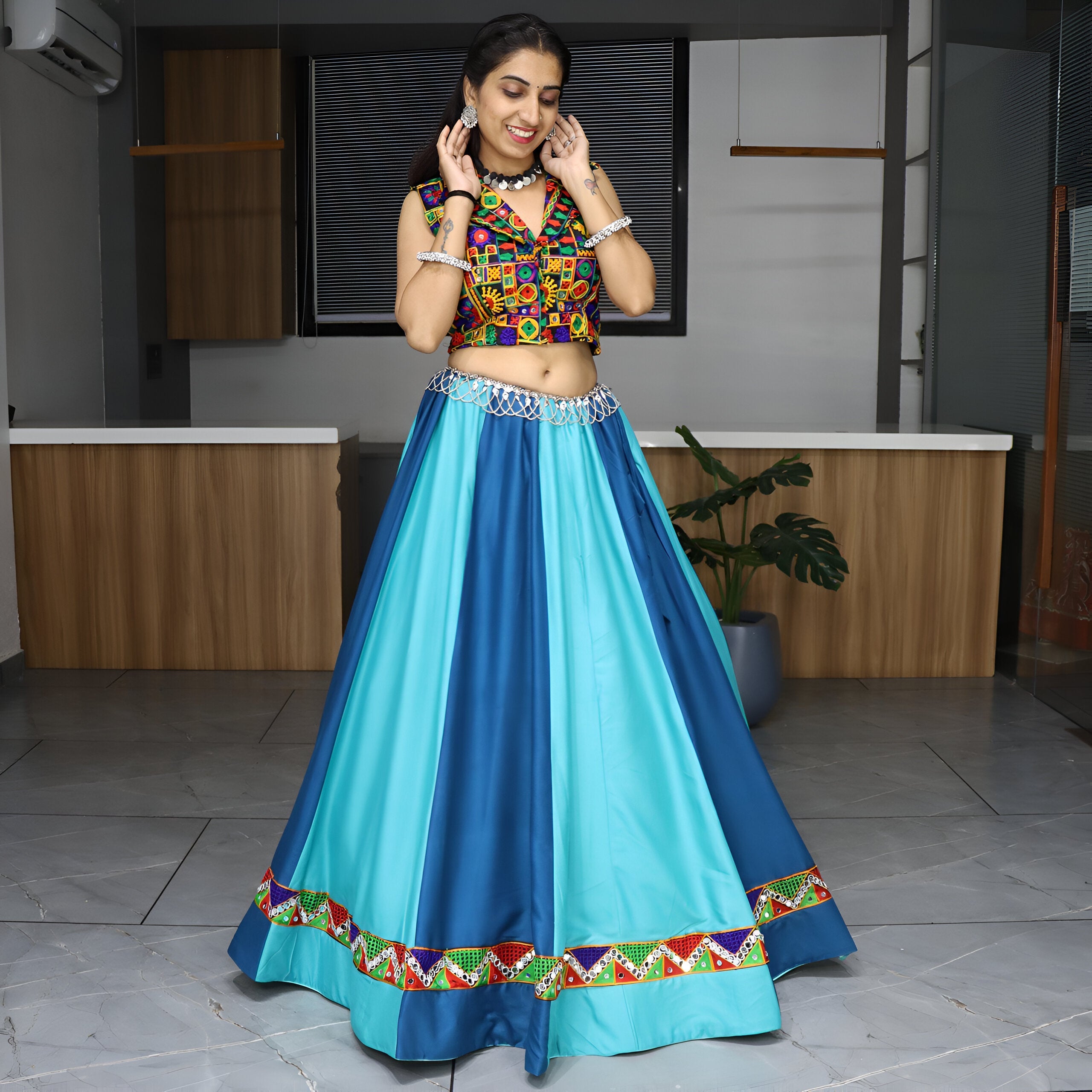 Lehenga Mart Navratri Lehenga Choli - MultiColor