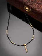 NVR Women Ethnic Gold-Plated Beaded Mangalsutra - Distacart